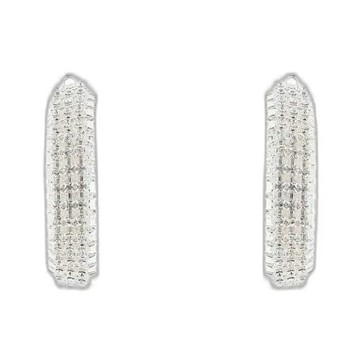 Chunky Embellished Hoop Earrings