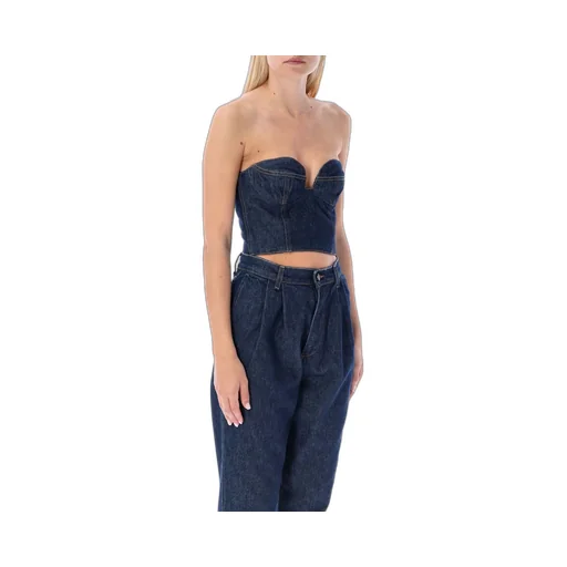 Denim Corset Top