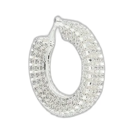 Chunky Embellished Hoop Earrings