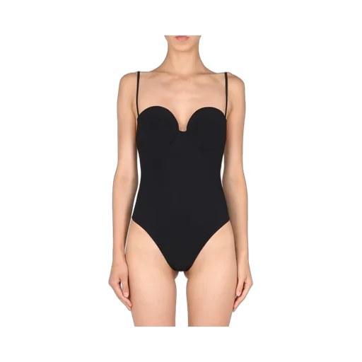 Retro Bustier One Piece Swimsuit