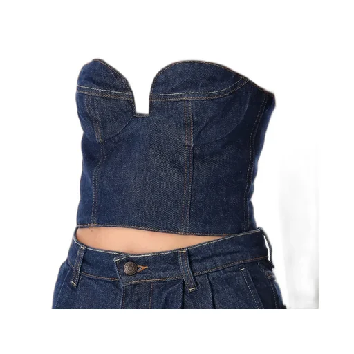 Denim Corset Top