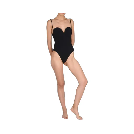 Retro Bustier One Piece Swimsuit