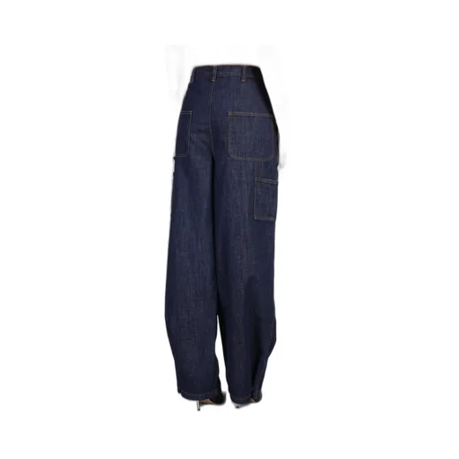 Loose Leg Industrial Denim Trousers
