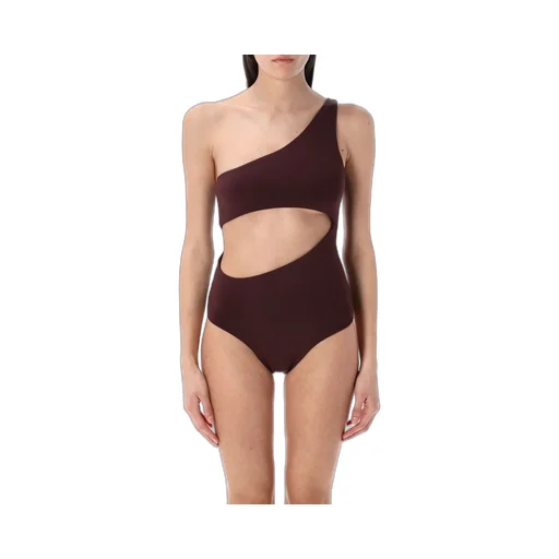 One Shoulder Cut-Out Detailed Swimsuit