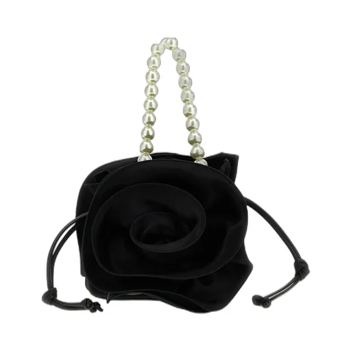 Magda Embellished-Handle Flower Bucket Bag
