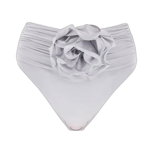 High-Waist Flower Detailed Bikini Briefs