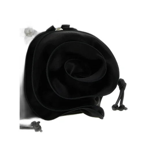 Magda Embellished-Handle Flower Bucket Bag