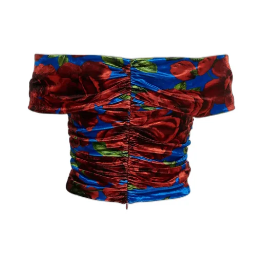 Velvet Cropped Top