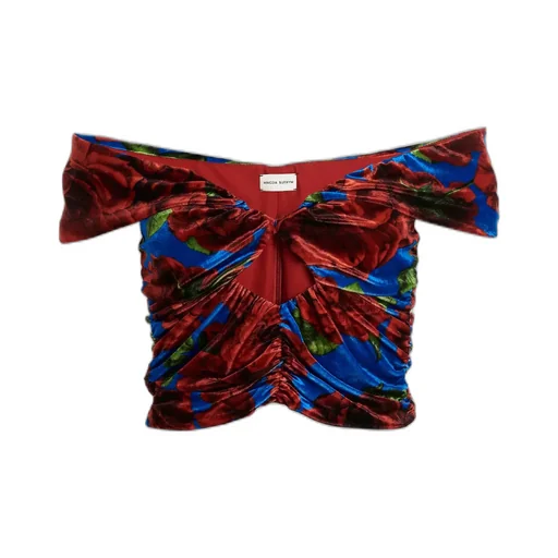 Velvet Cropped Top