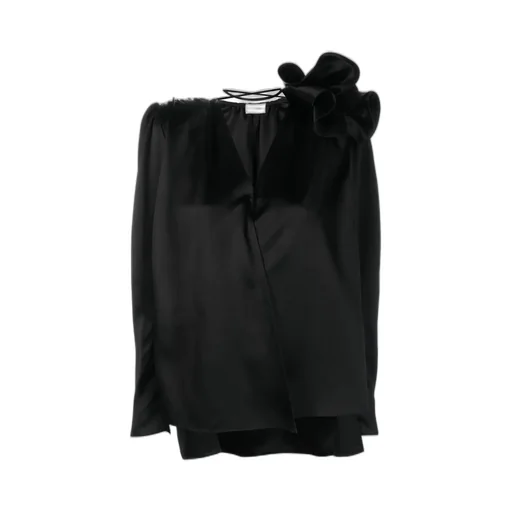 Classic Shirred Flower Blouse