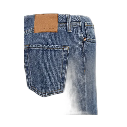 Ultra Low Waist Wide Leg Denim Jeans