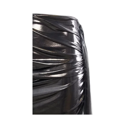 Asymmetric Ruched Mini Skirt
