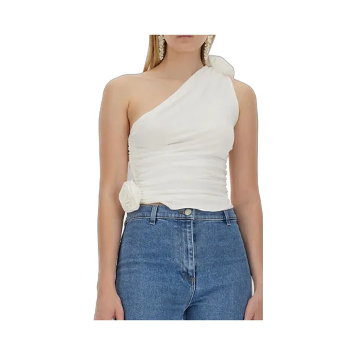 One Shoulder Ruched Top