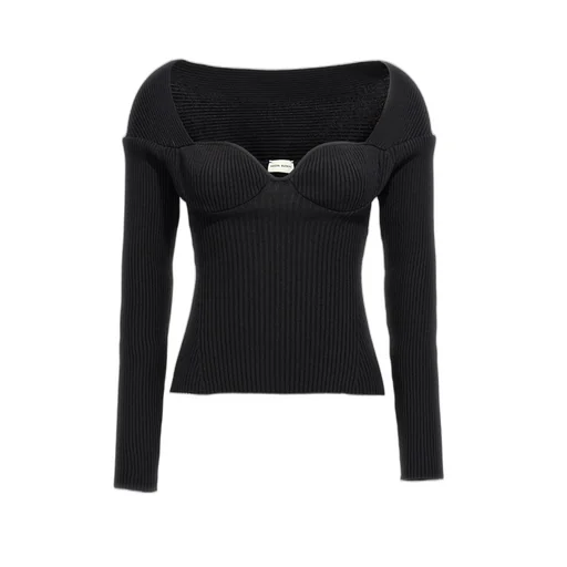 Rib-Knit Bustier Top