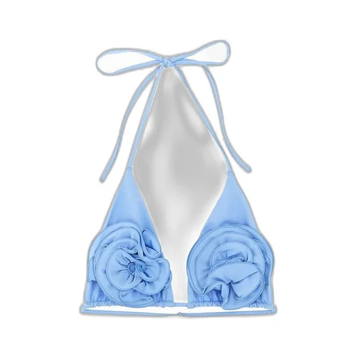 3D Flower Patch Bikini Top