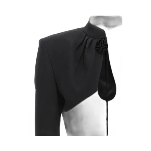 Cut-Out Cropped Jacket