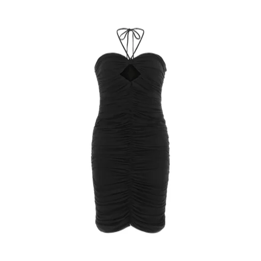 Cut-Out Halterneck Mini Dress