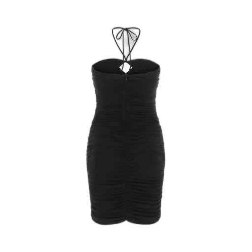 Cut-Out Halterneck Mini Dress