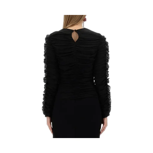 Long-Sleeved Ruched Top