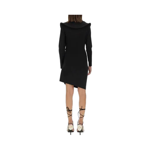 Sculptural Long-Sleeved Dress