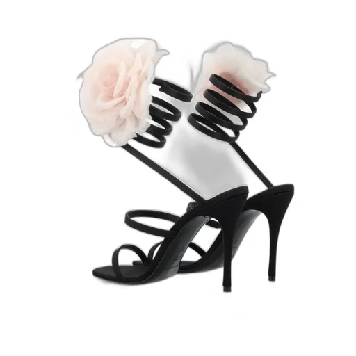 Floral Patch Ankle Strap Sandals