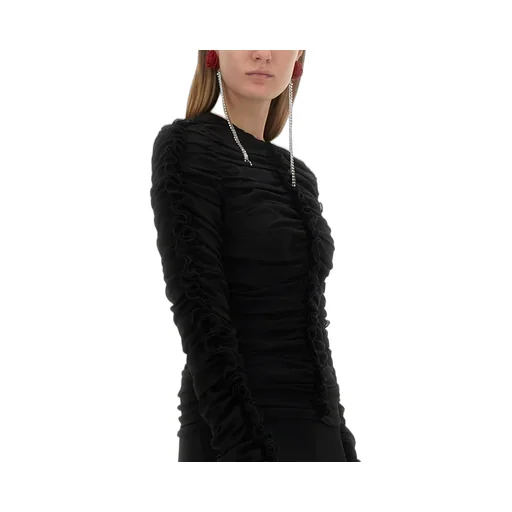 Long-Sleeved Ruched Top