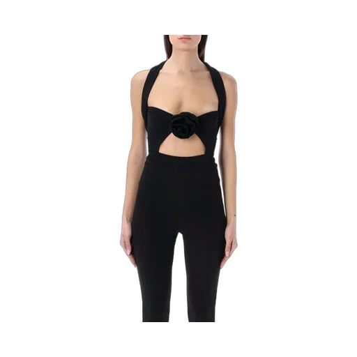 Rear Zipped Twisted Cut-Out Bodysuit
