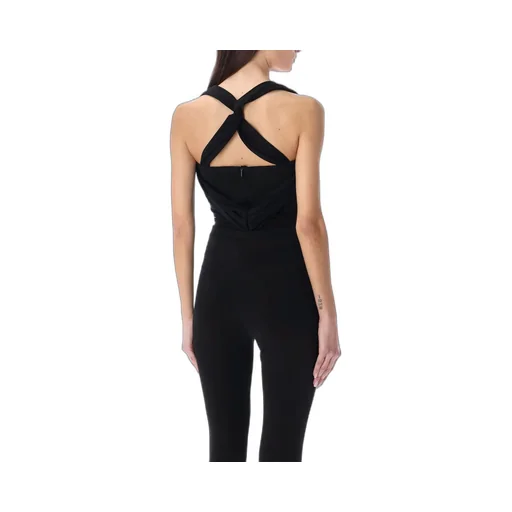 Rear Zipped Twisted Cut-Out Bodysuit