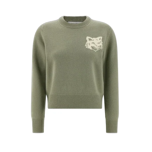 Fox Head Intarsia Regular Jumper
