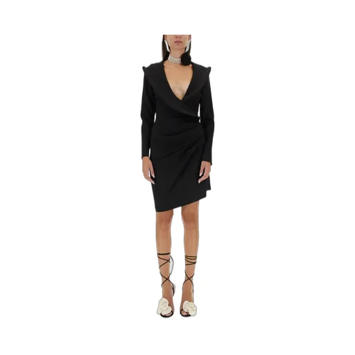 Sculptural Long-Sleeved Dress