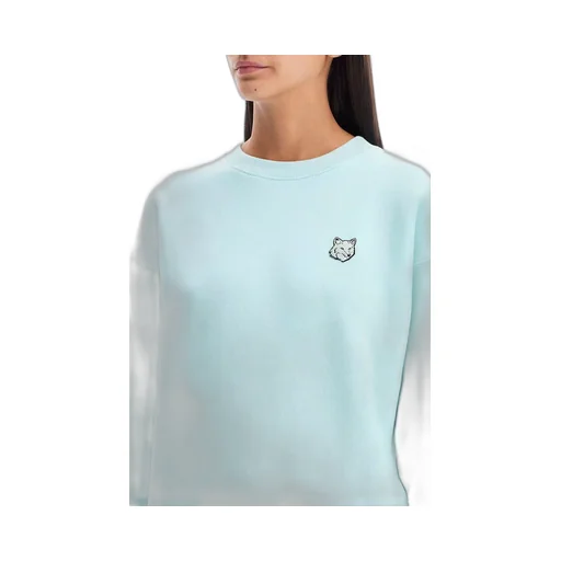 Bold Fox Head Patch Crewneck Sweatshirt