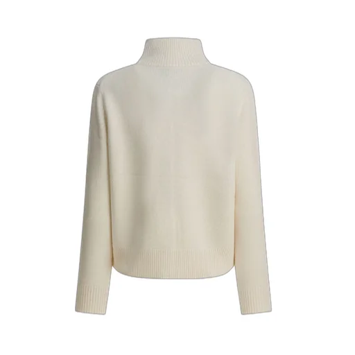 Fox Head Intarsia High-Neck Cardigan