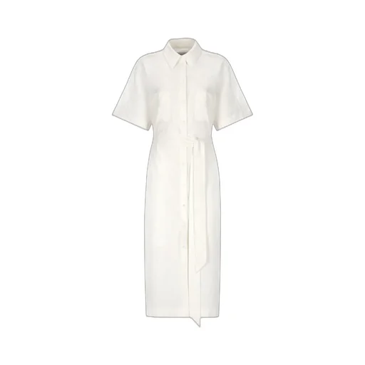 Logo Embroidered Shirt Dress