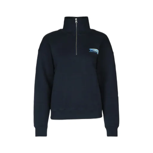 Logo Printed Half-Zip Sweatshirt
