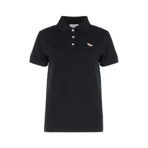 Short Sleeve Fox-Embroidered Polo Shirt