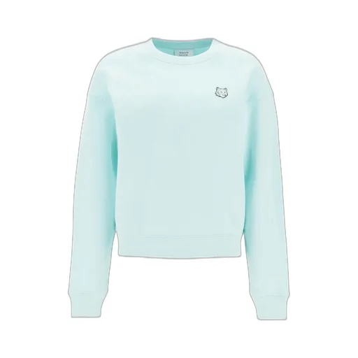 Bold Fox Head Patch Crewneck Sweatshirt