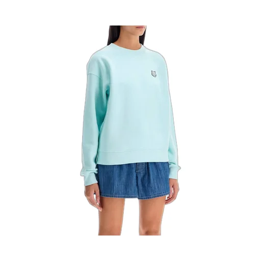 Bold Fox Head Patch Crewneck Sweatshirt