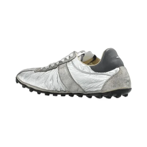 Metallic Lace-Up Sneakers