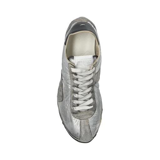 Metallic Lace-Up Sneakers
