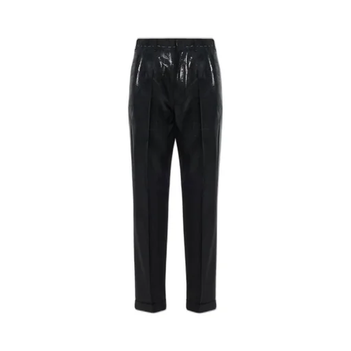 Shiny Crease Front Trousers
