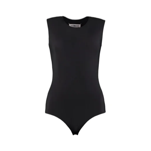 Sleeveless Logo Detailed Bodysuit