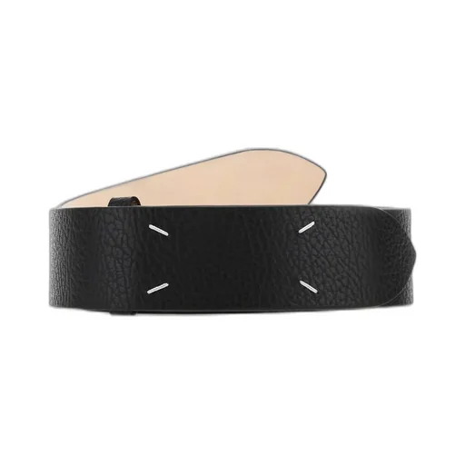Four-Stitch Logo Detailed Belt