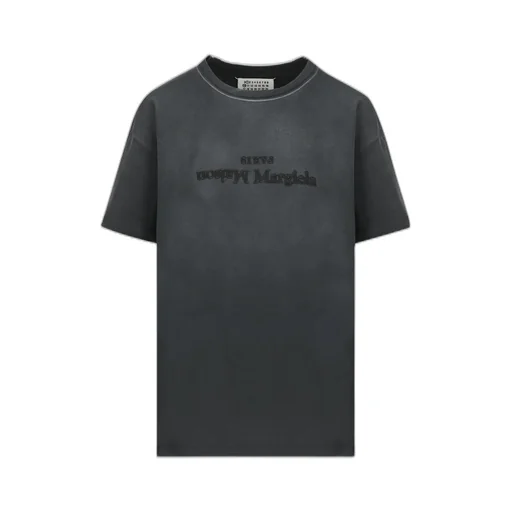 Reverse Logo Detailed Crewneck T-Shirt