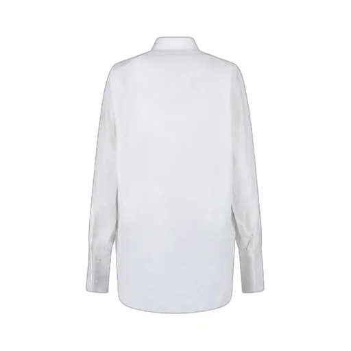Curved-Hem Long Sleeved Shirt
