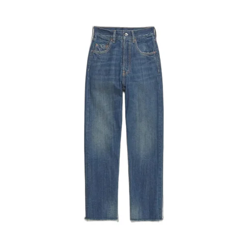 Straight-Leg Denim Jeans