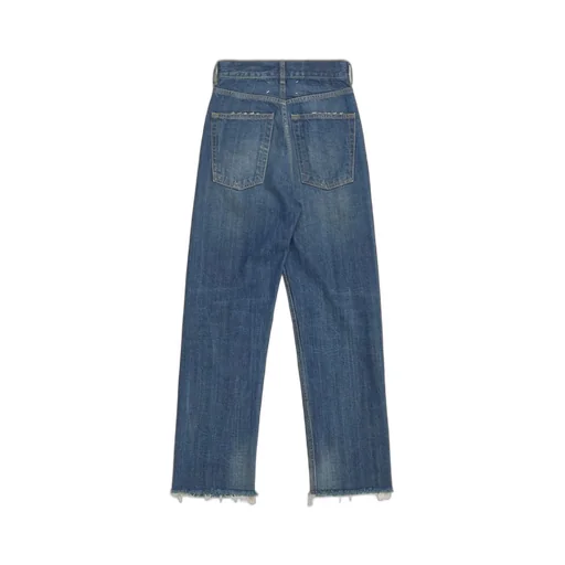 Straight-Leg Denim Jeans