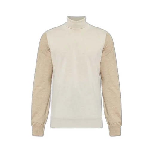 Two-Toned Turtleneck Knitted Jumper