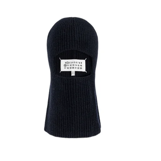 Numbers Patch Knitted Balaclava