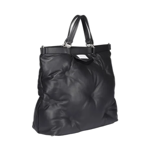 Logo Patch Quilted Tote Bag