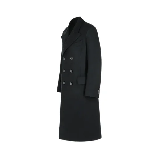 Long Sleeved Double-Breasted Coat